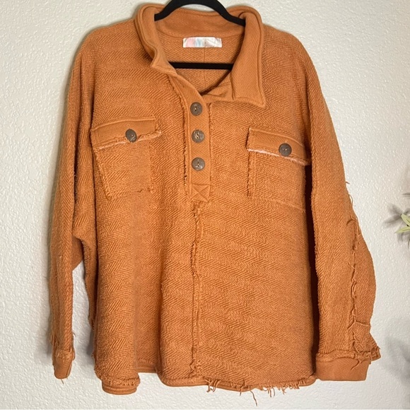 •Free People• Rowan Pullover FB Beach OVERSIZED - Picture 1 of 8